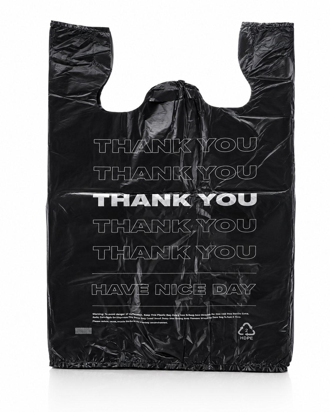 W-Cut Thank You Printed Bags