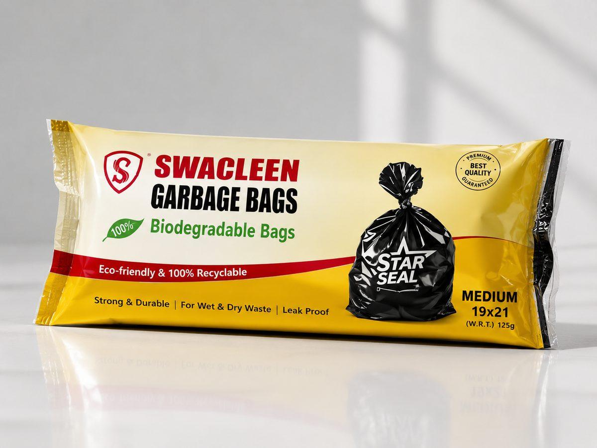 100% Recyclable Biodegradable Garbage Bags