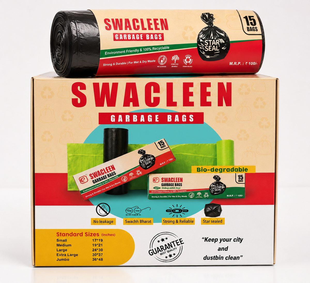 Swacleen Garbage Bags